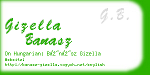 gizella banasz business card